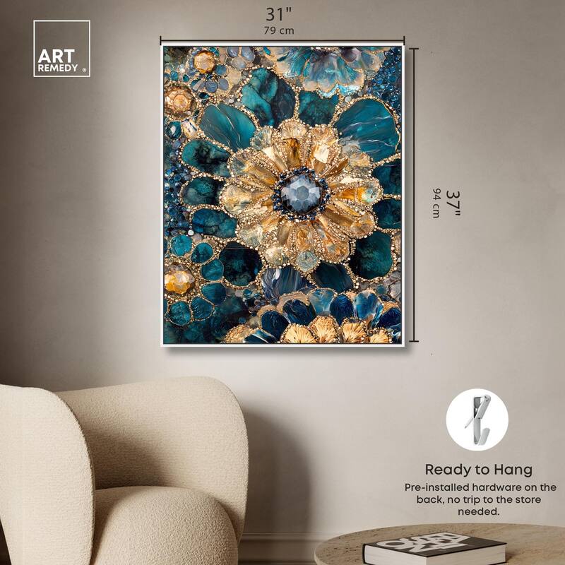 Opulent Geode IV Canvas by Art Remedy