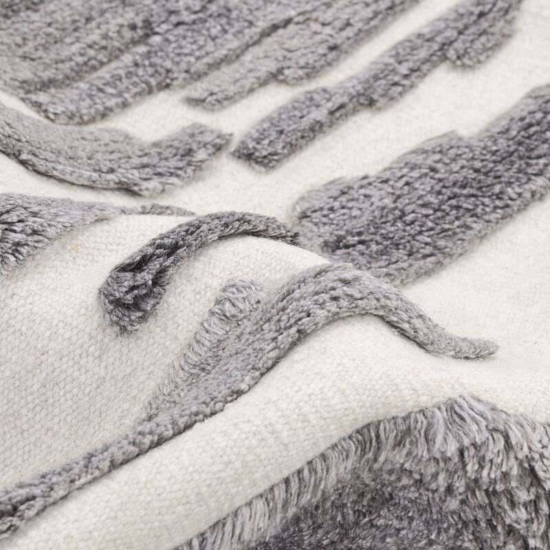 Overton Handmade Modern Contemporary Geometric Area Rug