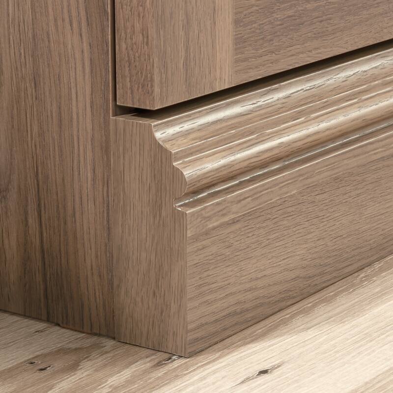 Engineered Wood Industrial Lateral File with 2 Drawers, Brown