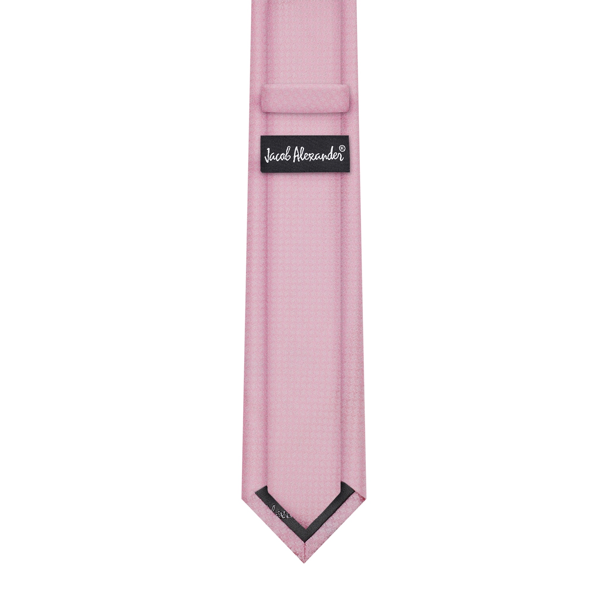 Silver Jacob Alexander Mens Tone on Tone Herringbone Pocket Square