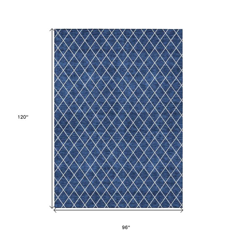 HomeRoots Geometric Transitional Rectangle Outdoor Rug