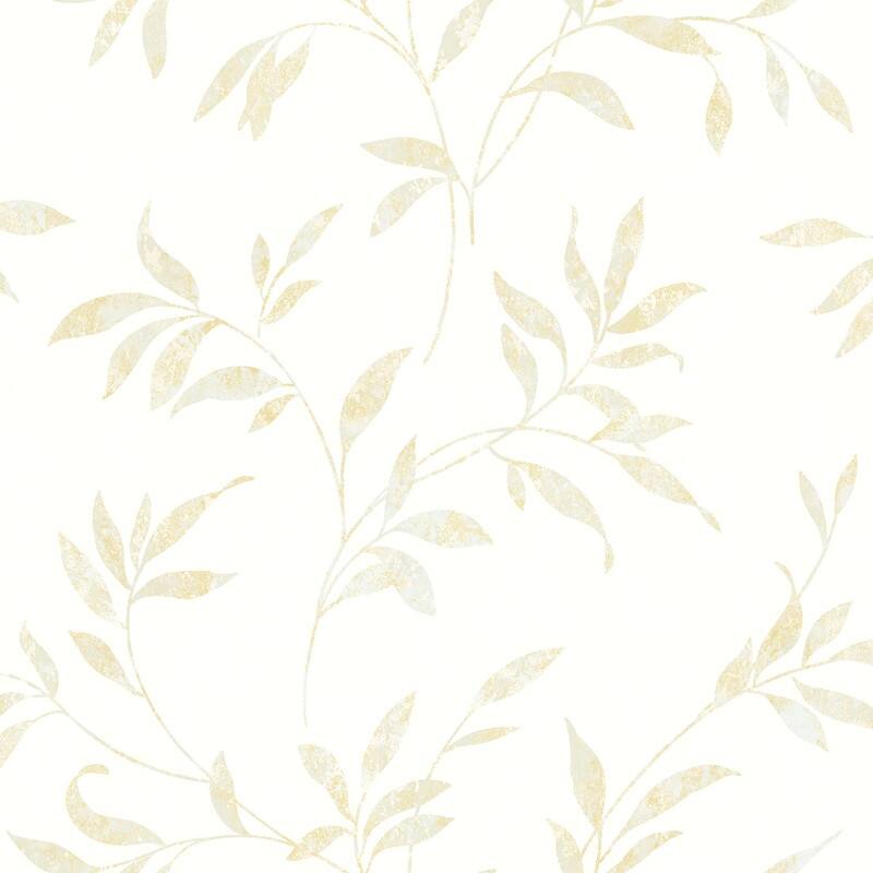 Chesapeake Sanibel Cream Trail Wallpaper - 20.5in x 396in x 0.025in