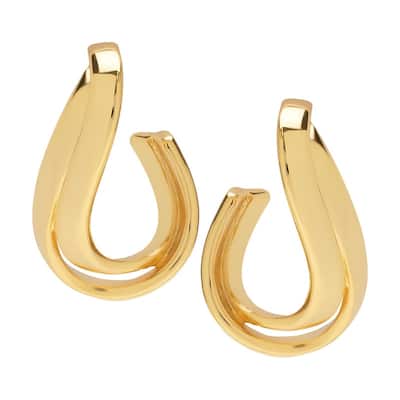Victoria Townsend Gold Plated Designer Inspired Swirl Stud Earring