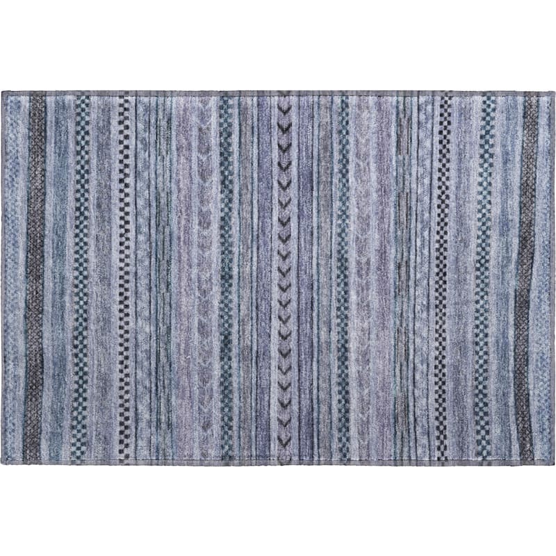 Premium Washable Super Soft Boho Stripes Mayfield Rug
