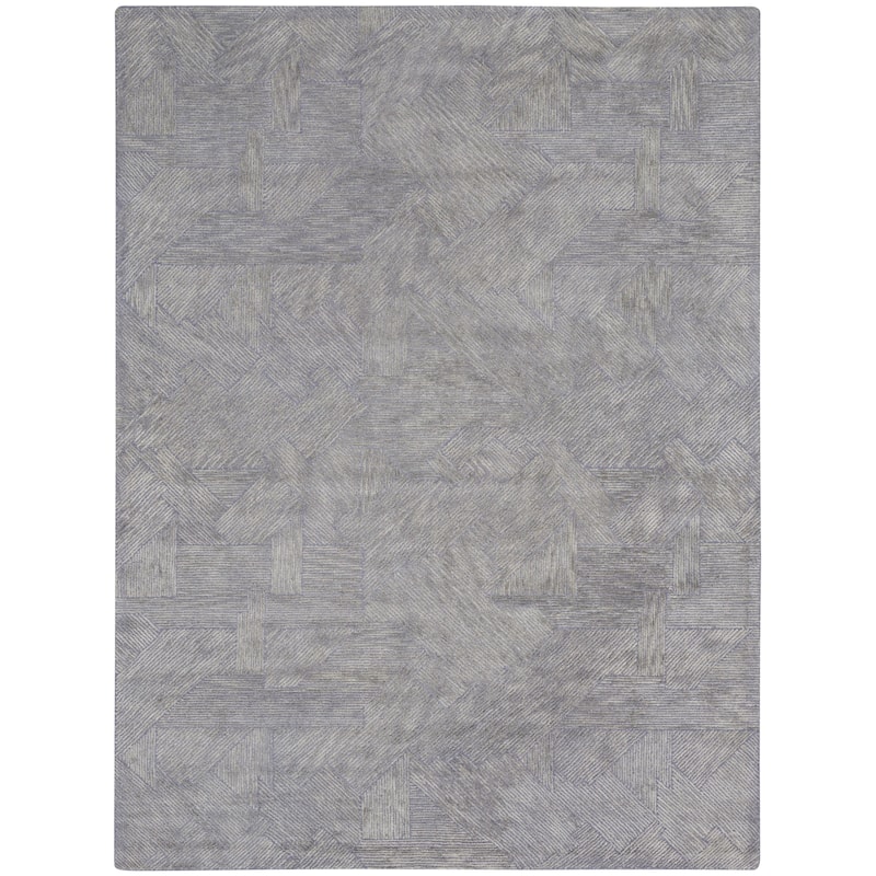 Michael Amini Abstract Linear Shimmer Area Rug