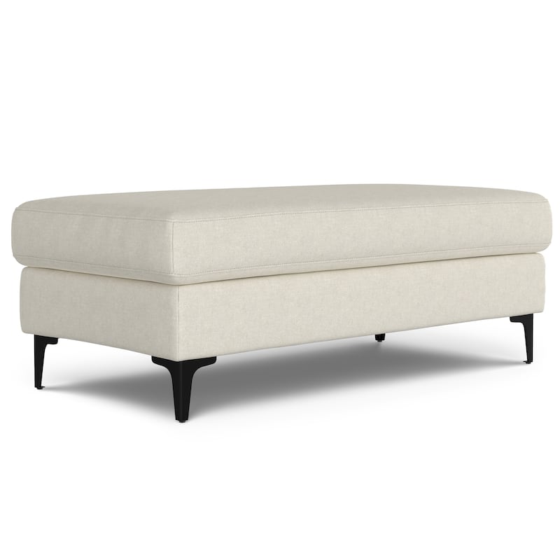 WYNDENHALL Lana Large Rectangular Ottoman in Tightly Woven Performance Fabric