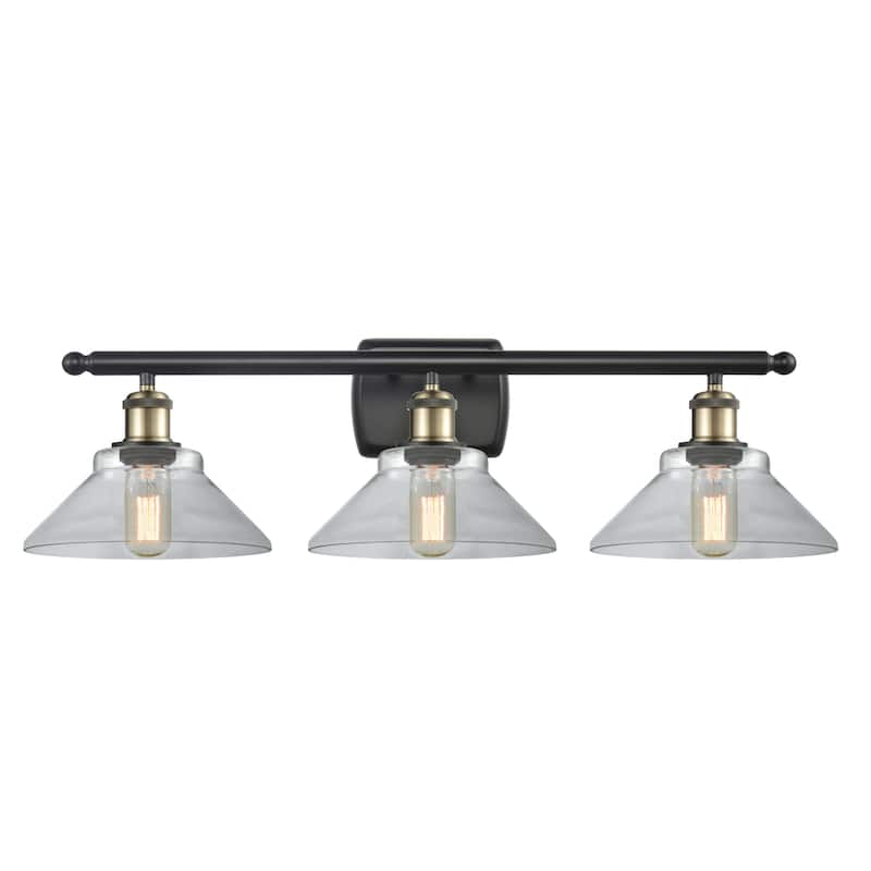 Innovations Lighting Orwell 3 Light 26" Wide Bathroom Vanity Light - Black Antique Brass / Clear