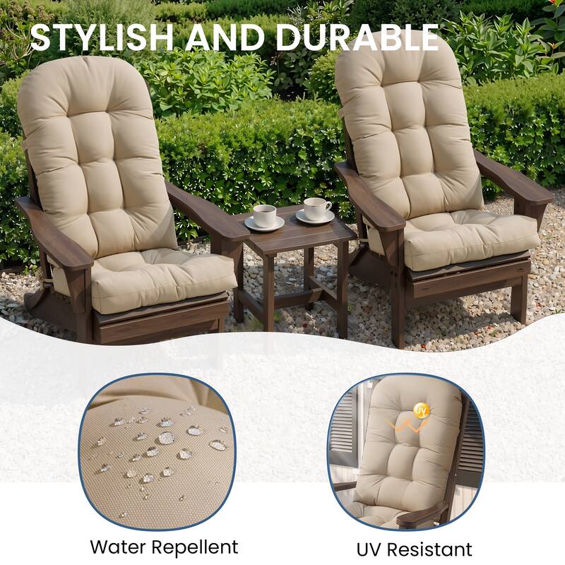 Outdoor Patio Adirondack Chair Cushion Lounge Rocking Chair Cushions Thickened Patio Chair Pad - See picture