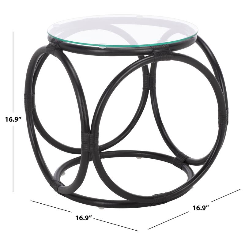 SAFAVIEH Home Alesha Round Accent Table - 17"W x 17"D x 17"H