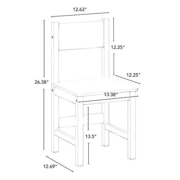 dimension image slide 0 of 2, RiverRidge Kids Desk and Chair Playroom Set with 2 Art Storage Cubbies and 2 Side Bookshelves - White