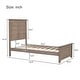preview thumbnail 26 of 30, Farmhouse Wooden Platform Bed with Panel Headboard for Teen Room