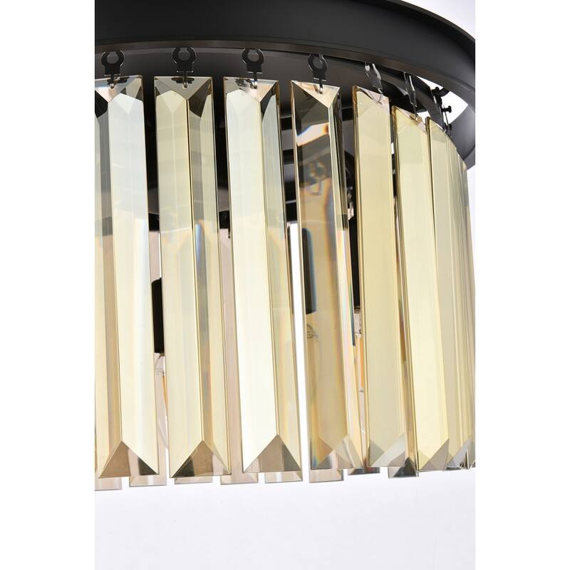 Royce Edge 3-Light Matte Black Flush Mount