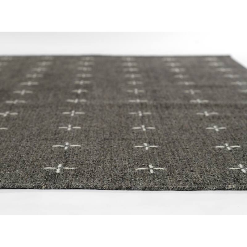 Momeni Oliver Geometric Wool and Polyester Hand Loomed Area Rug