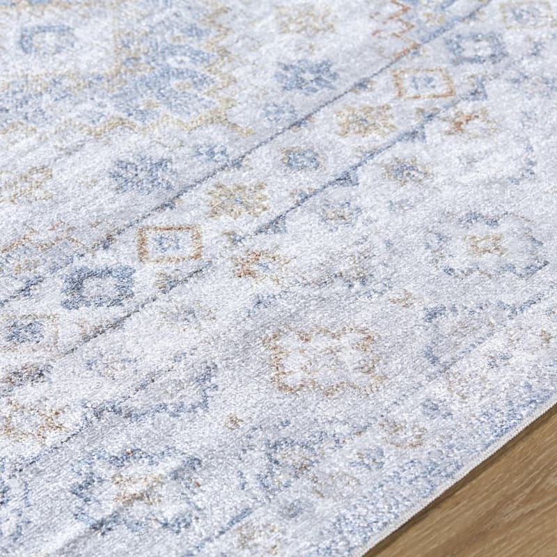 Livabliss Lillian Traditional Medallion Indoor/Outdoor Area Rug