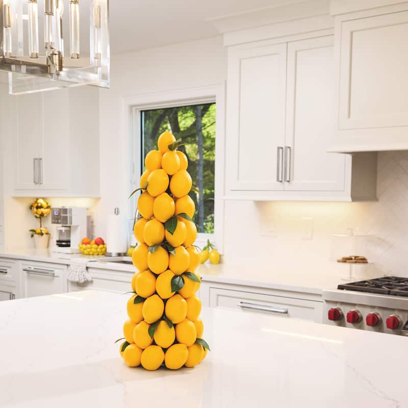 24" Lemon Topiary Cone Tree