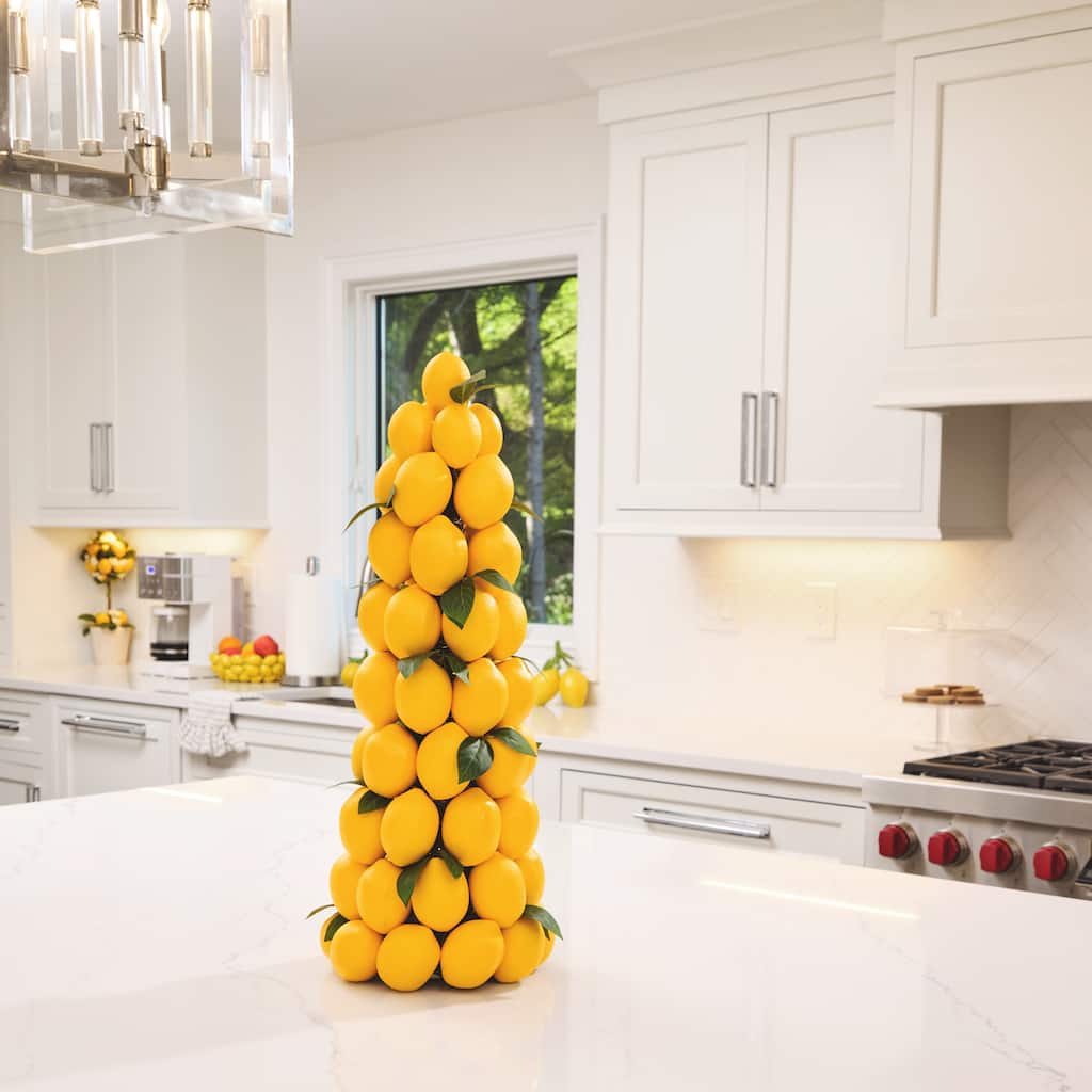 24" Lemon Topiary Cone Tree