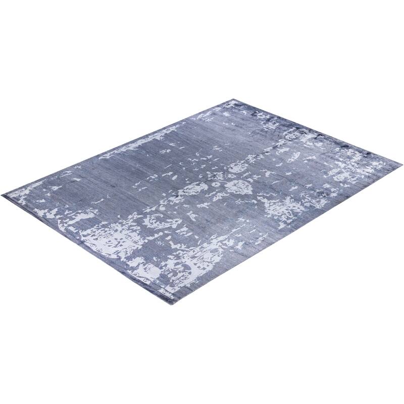 Modern One-of-a-Kind Hand-Knotted Area Rug, Purple - 9' 2" x 12' 3"