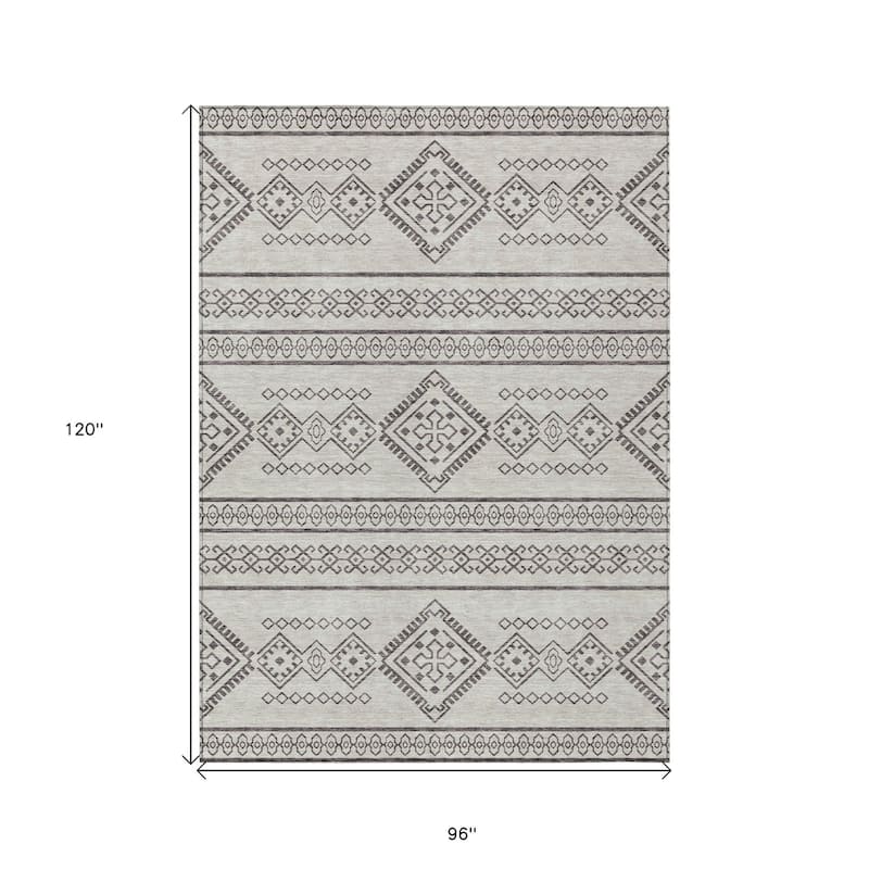 HomeRoots Southwestern Transitional Rectangle Outdoor Rug