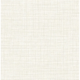 Tuckernuck Off-White Linen Wallpaper - 20.5in x 396in x 0.025in