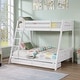 preview thumbnail 9 of 9, Furniture of America Nevy Solid Wood Twin Over Full Bunk Bed with Drawers and Reversible Angled Ladder White