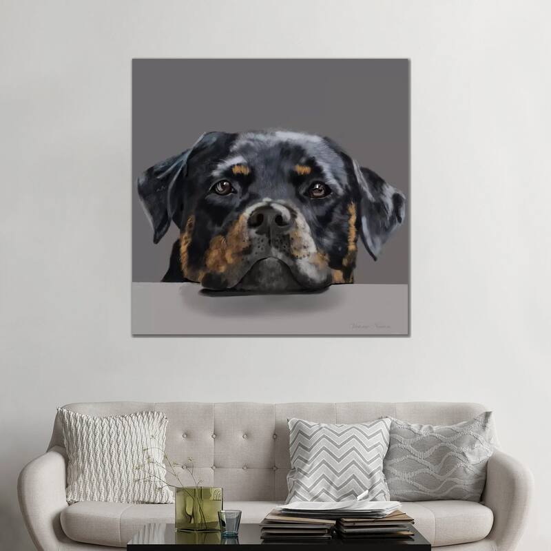 iCanvas "Rotweiller" by Vicki Newton Canvas Print