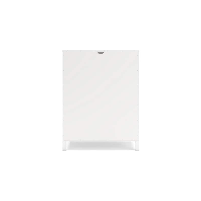 Kally Standing Bookcase, 3 Open Shelves, Matte White Wood, 41 Inch
