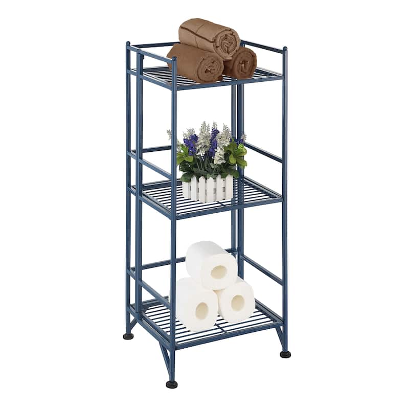 Convenience Concepts Xtra Storage 3 Tier Folding Metal Shelf
