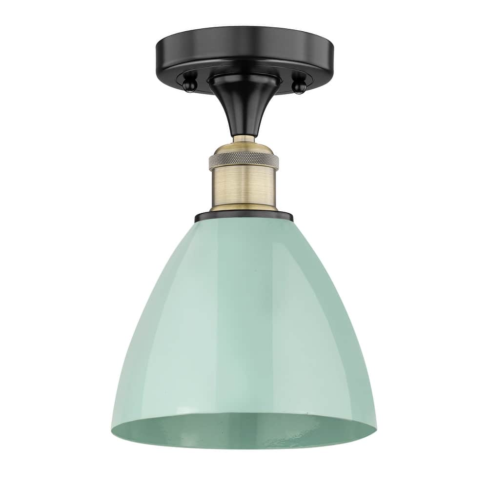 Innovations Lighting Edison Plymouth Dome - 1 Light 8" Semi-Flush Mount