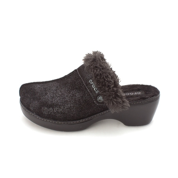 leather crocs women's