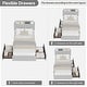 preview thumbnail 13 of 43, Bed Frame for Kids, Upholstered Platform Bed for Boys with 2 Flexible Drawers