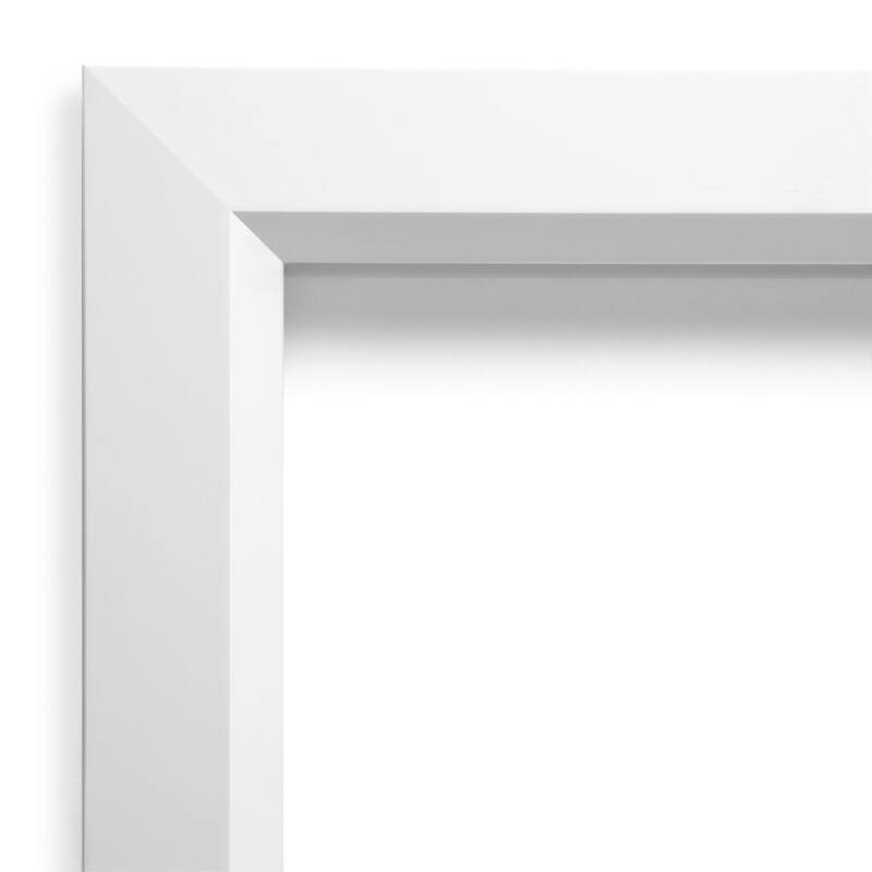Blanco White Wood Framed White Bulletin Board, Organization Board, Pin Board