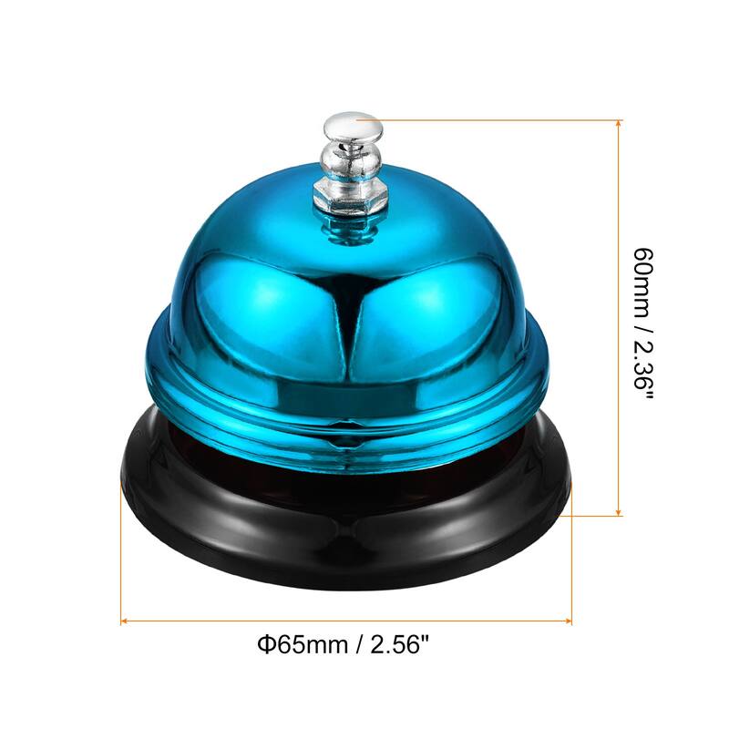 Desk Bell, Dinner Bell for Restaurants, Service - 65mm(2.56") - Blue