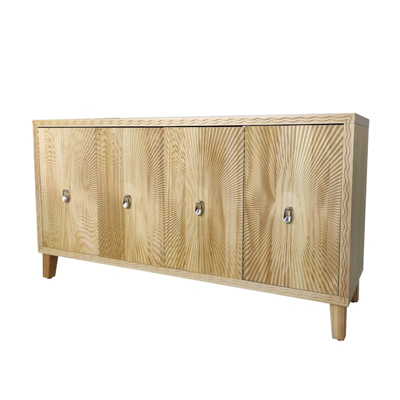 Large Buffet Storage Cabinet with Adjustable Shelves