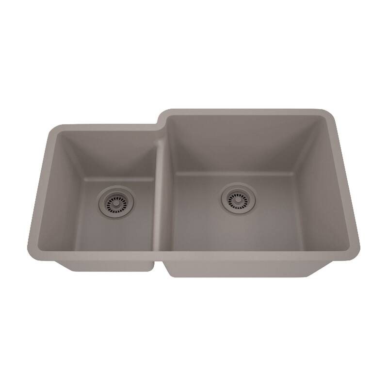 32 Inch Lexicon Platinum Quartz Composite Drop-in Undermount Galaxy Concrete - 19" W x 32" L x 9.75" H