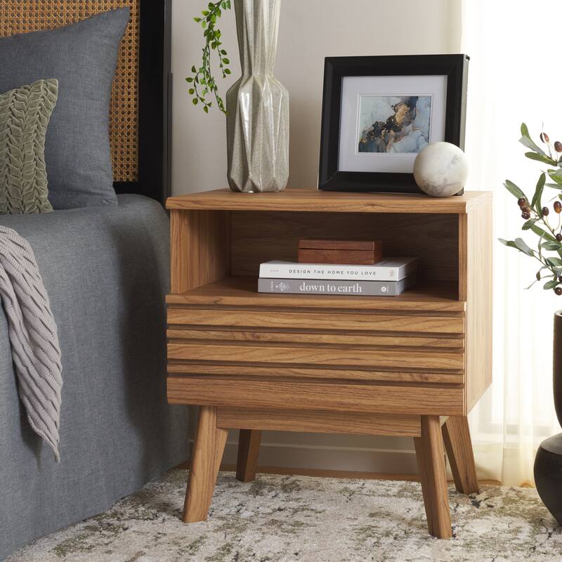 SAFAVIEH Home Esma 1 Drawer 1 Shelf Nightstand