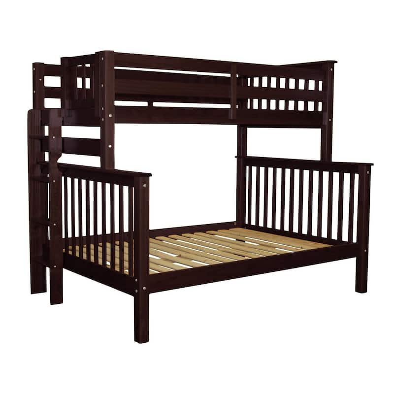 Taylor & Olive Trillium Twin over Full Bunk Bed with End Ladder