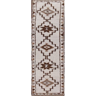 Tribal Anatolian Turkish Runner Rug Hallway Handmade Wool Carpet - 2'11"x 11'3"