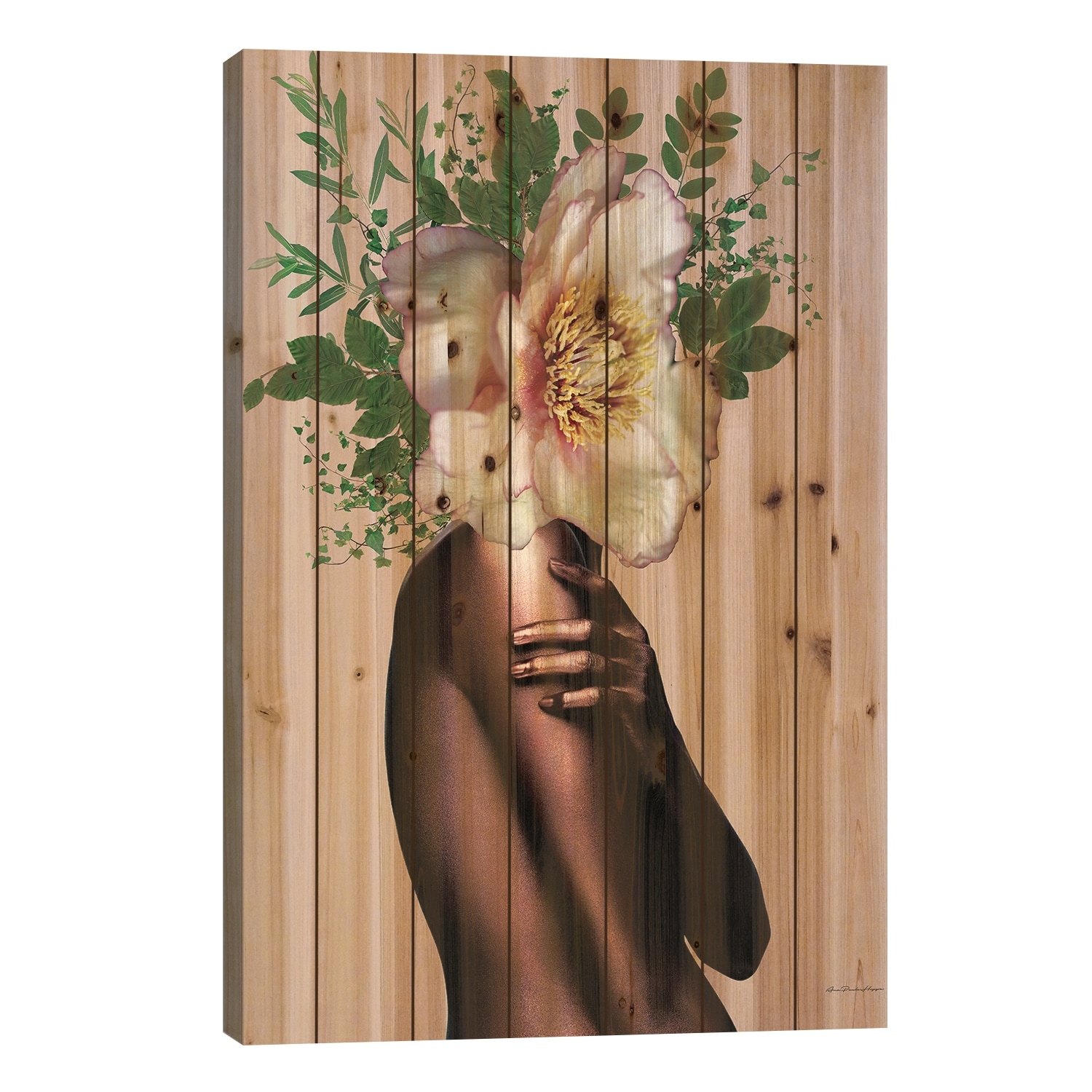 Rosé Gold Print On Wood by Ana Paula Hoppe - Multi-Color
