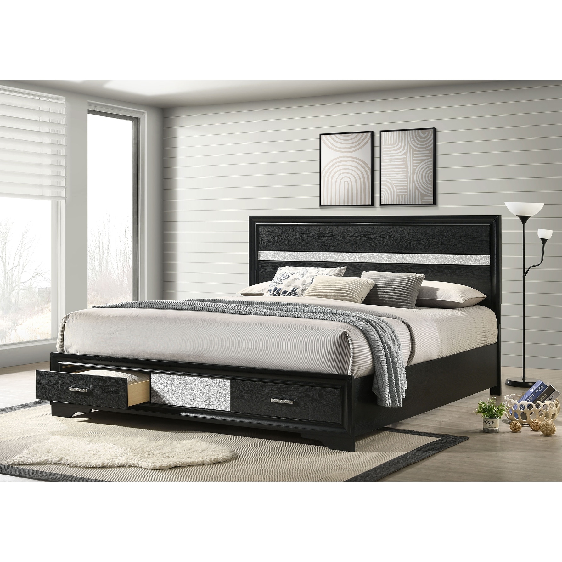 Miranda 51-inch Wood Storage Panel Bed