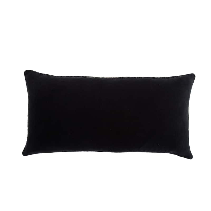 The Curated Nomad Otis Ombre Black/ Grey Throw Pillow