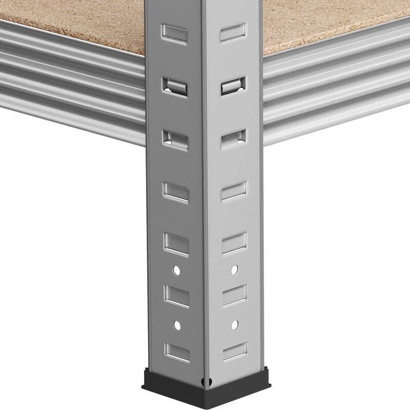 Yaheetech 71in 5-Tier Metal MDF Storage Rack, Adjustable Shelves, 386lb Capacity for Each Shelf