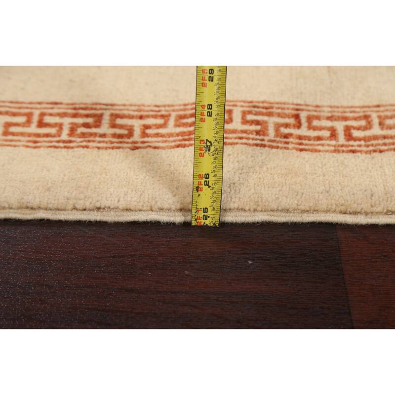 Geometric Contemporary Gabbeh Kashkoli Oriental Area Rug Wool Handmade - 3'2" x 5'1"