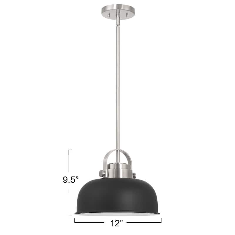 Arte Metal 2-Tone Ceiling Light - 12.0"L x 12.0"W x 9.5"H