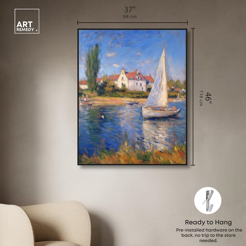 Bayside Calm I Canvas by Art Remedy