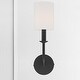 preview thumbnail 7 of 9, Crystorama Lighting Group Bailey Single Light 16" Tall Wall Sconce