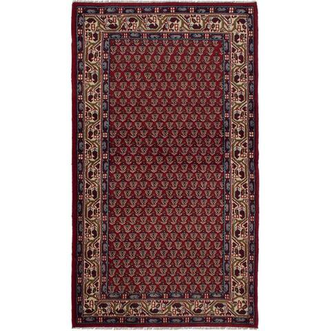 ECARPETGALLERY Hand-knotted Royal Sarough Red Wool Rug - 2'11 x 5'4