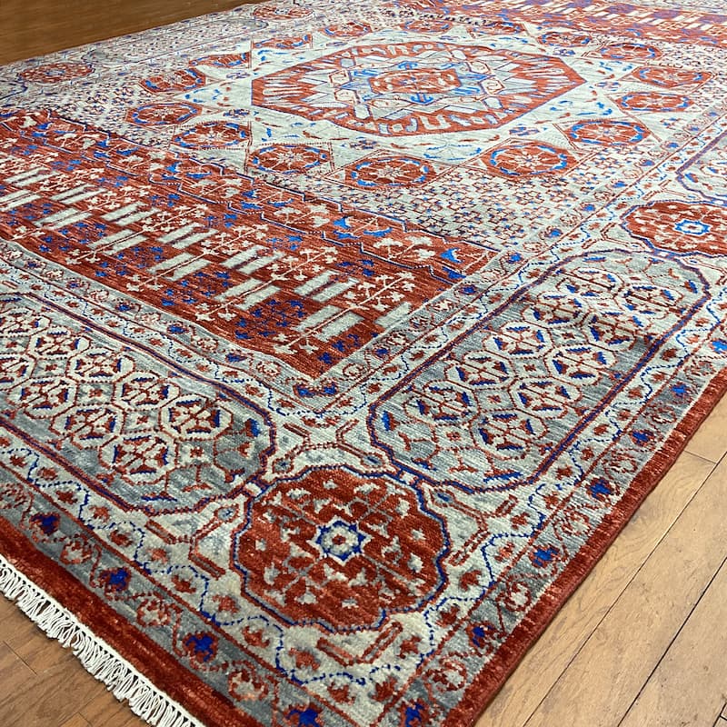 HERAT ORIENTAL Handmade Indo Mamluk Wool Rugs - 9'10" x 14'