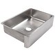 preview thumbnail 4 of 5, Lange Crafted Stainless Steel 32" Single Bowl Farmhouse Apron Kitchen Sink with Wheaton Faucet Kit