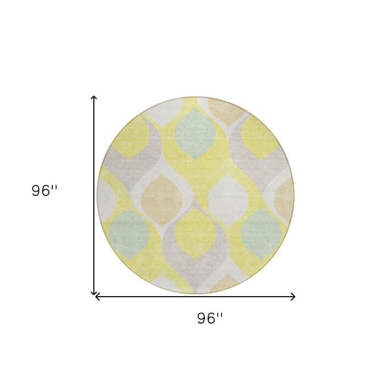 HomeRoots Ogee Transitional Rectangle Outdoor Rug