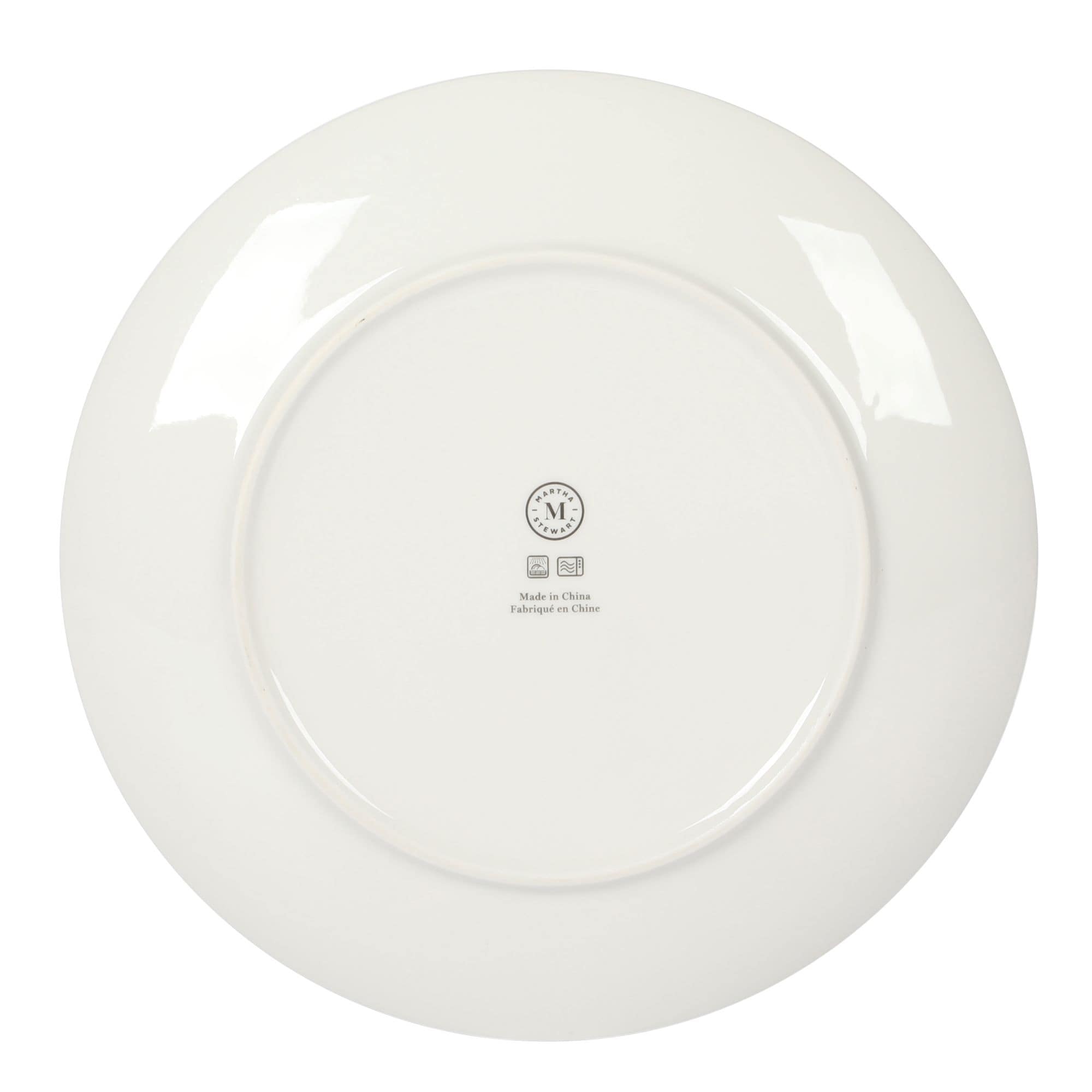 Martha Stewart Peony 12 Piece Porcelain Floral Dinnerware Set